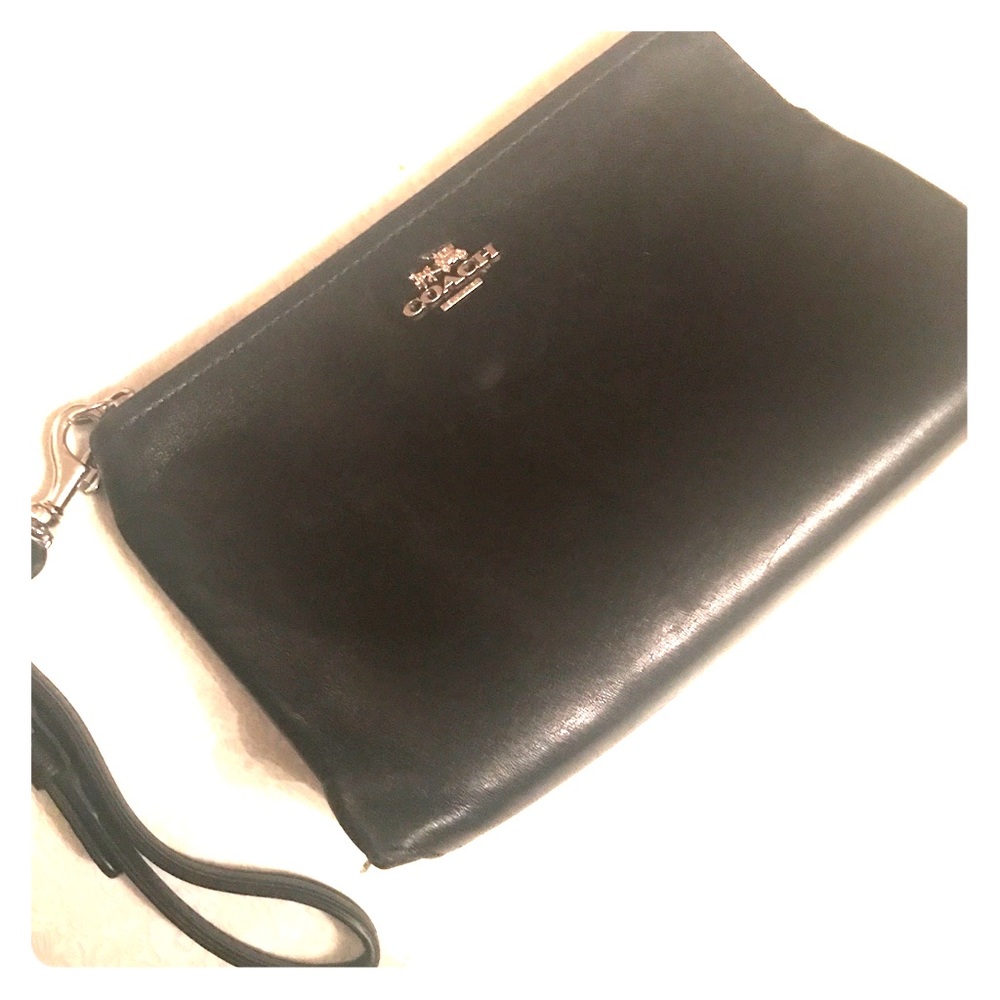 Authentic Leather Coach Wristlet